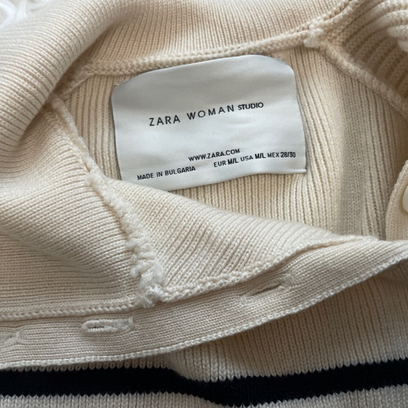 ZARA WOMAN STUDIO Knit Dress Sz M/L - Picture 2 of 3